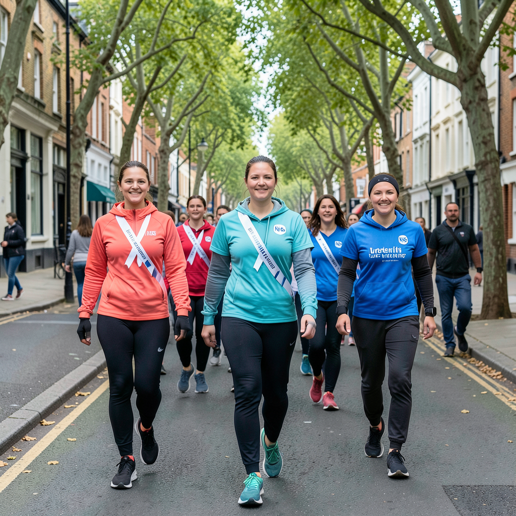 Helen joins London Life Hike after nephew Sam King's cardiac arrest